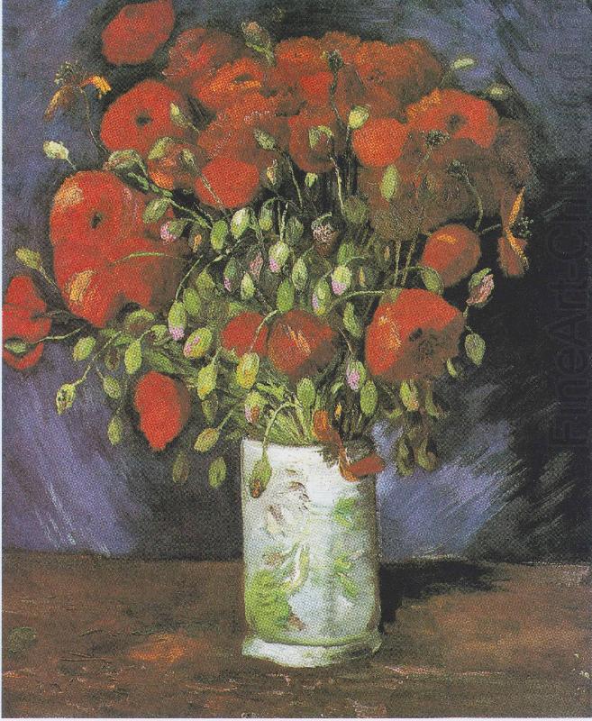 Vincent Van Gogh Vase with Red Poppies china oil painting image